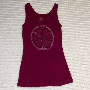 Pink Gap Tank Peace Sign Size S